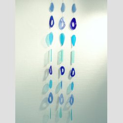 Glas Uro - 8 Stykker Glas - I Lang Mix Bl Serie - 100cm