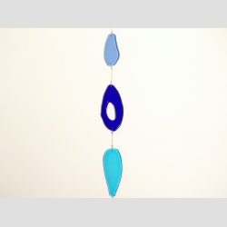 Glas Uro - 8 Stykker Glas - I Lang Mix Bl Serie - 100cm