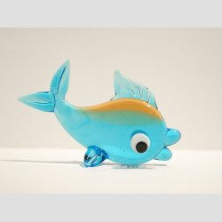 Fisk - Glas Fisk - Klare Farver - 7cm