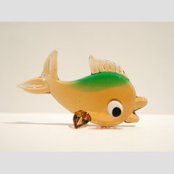 Fisk - Glas Fisk - Klare Farver - 7cm