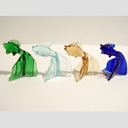 Glas Fisk - Hj Stende P Finn - Mini - 4cm