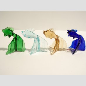 Glas Fisk - Hj Stende P Finn - Mini - 4cm