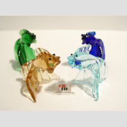 Glas Fisk - Hj Stende P Finn - Mini - 4cm