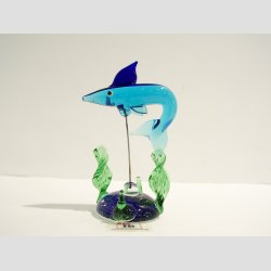 Haj i Sgrs - Lysebl/Bl - 7cm