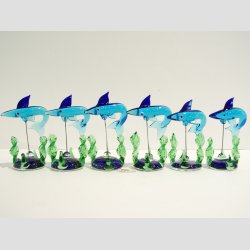 Haj i Sgrs - Lysebl/Bl - 7cm