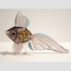 Glas Fisk - Med Store Fiske jne - 4 Farver - 11cm