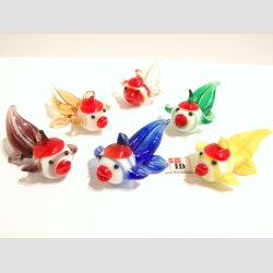 Glas Figur - Fisk - 4cm
