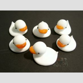 Glas Hvid lling - Orange Nb - 4cm