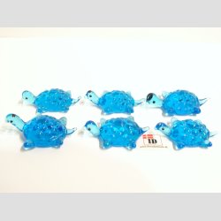 Skildpadde - Mini - Lysebl - 4cm