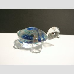 Skildpadde - Klar/Bl - 5cmx6cm