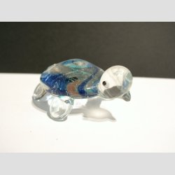 Skildpadde - Klar/Bl - 5cmx6cm