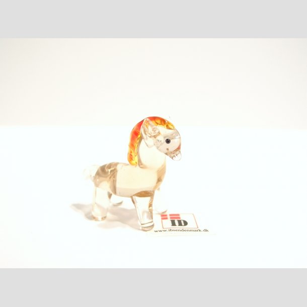 Glasdyr - Glas Hest - Mini - 3cm Brun