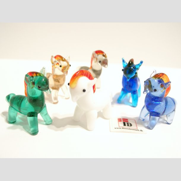 Glasdyr - Glas Hest - Mini - 3cm 1 S&aelig;t