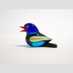 Glas Fugle - Glasfigurer Mini 6 Farver - 4cm