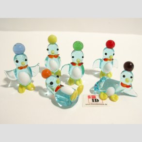Glasfigurer - Glas Pingvin - Mini - 4cm