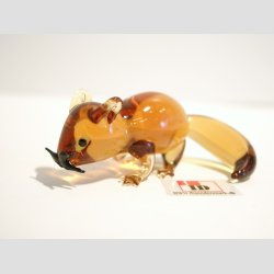 Glas Egern - Lysebrun - 6cm