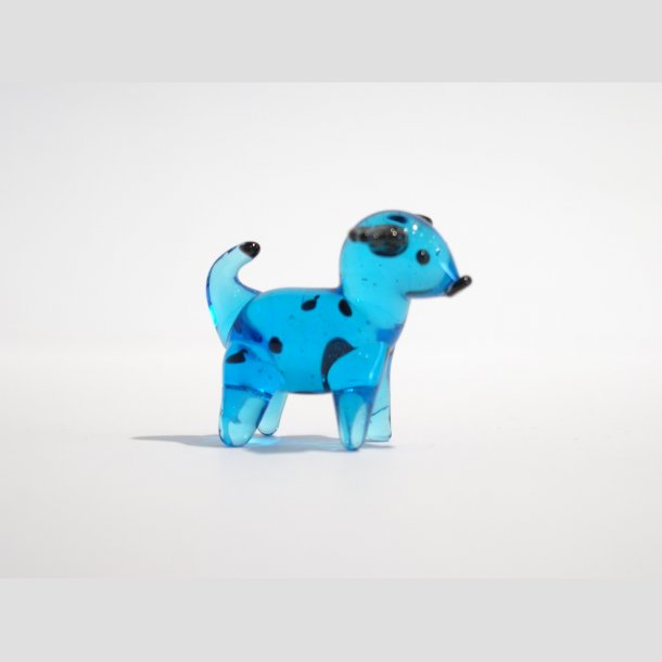 Glasdyr - Mini Hund - 6 Farver - 4cm ID Deko1