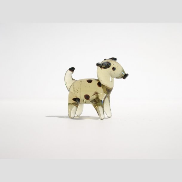 Glasdyr - Mini Hund - 6 Farver - 4cm ID Deko3