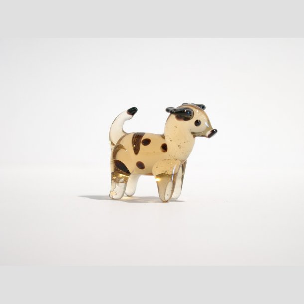 Glasdyr - Mini Hund - 6 Farver - 4cm ID Deko4