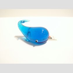 Hval - Lysebl Glas - L 5cm