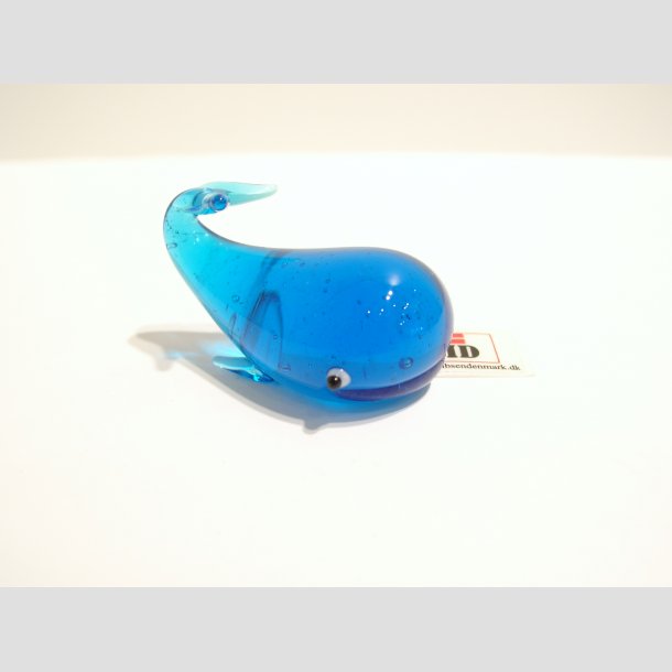 Hval - Lysebl Glas - L 5cm ID Deko1