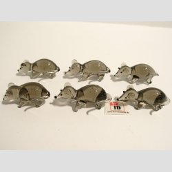 Mus - Glas Mini Mus - Gr - 4cm