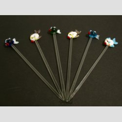 Dekoration Pinde - Fisk / Spids - 14cm - 1 St 6 Asst.