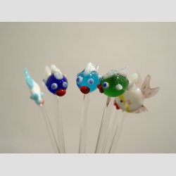 Dekoration Pinde - Fisk / Spids - 14cm - 1 St 6 Asst.