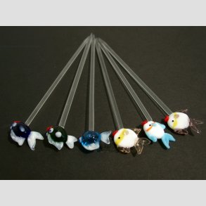 Dekoration Pinde - Fisk / Spids - 14cm - 1 St 6 Asst.