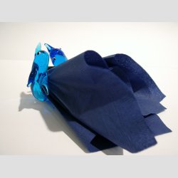 Glaskunst - Glas Delfiner - To i Ring - 7cm