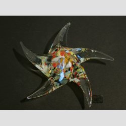 Sstjerne - Glas Sstjerne - Klar/Pletter - 12cm