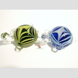 Glaskunst Skildpadder - Store Runde Glas Skildpadder - 9cm