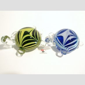 Glaskunst Skildpadder - Store Runde Glas Skildpadder - 9cm