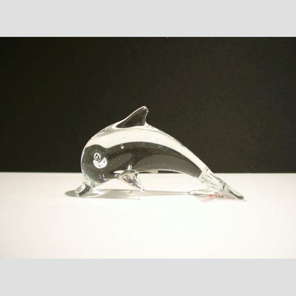 Stende Klar Glas Delfin 10 cm