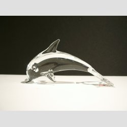 Stende Klar Glas Delfin