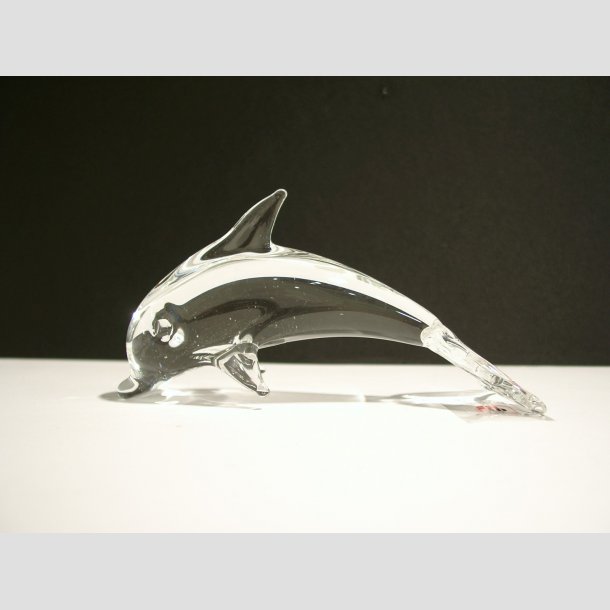 Stende Klar Glas Delfin 14 cm