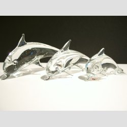 Stende Klar Glas Delfin