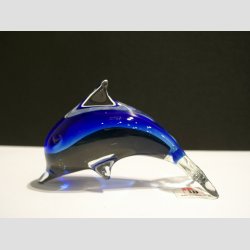 Delfiner - Stende Klar/Bl Glas Delfiner