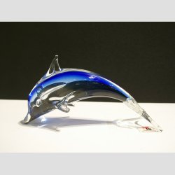 Delfiner - Stende Klar/Bl Glas Delfiner