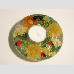 Glaskunst - Fyrfadslys - Glas Lysestage - Drmmelys - Springfield - 4x11cm