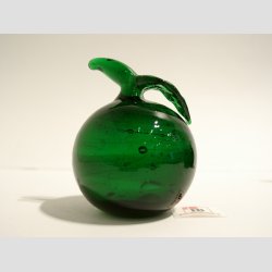 Glas bler - Klar Mrk Grn Glas - Massive - 5-6cm