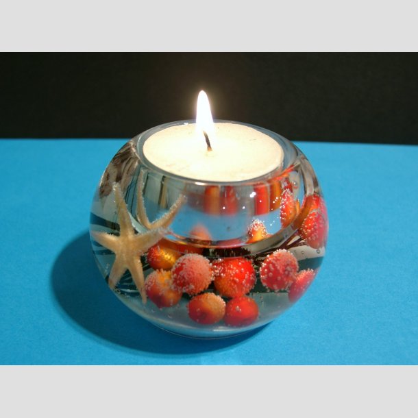 Stearinlys Seaside Memories - Mercur Sand Berry - H5 D7cm