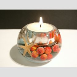 Stearinlys Seaside Memories - Mercur Sand Berry - H5 D7cm