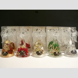 Engle - Glas Drmme Engle - Hndlavede Seasonal Dekoration - 1 St "Angel Mini" 5 Asst. - 10cm