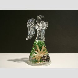 Engel - Glas Drmme Engle - Hndlavede Med Dekoration - "Dekora" - 10cm