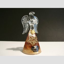 Engle - Glas Drmme Engle - Hndlavede Med Dekoration - "Rays of Christmas" - 10cm