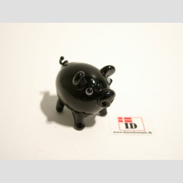 Glas Gris - Aflang - 3cm Sort