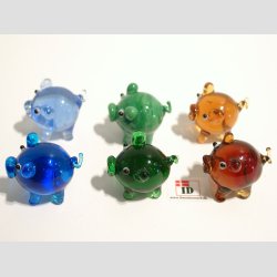 Glas Gris - Rund - 3-4cm