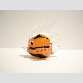 Fisk - Glas Fisk - Bred Finne - 6-7cm