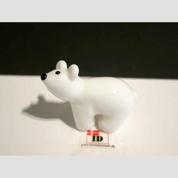 Isbjrn - Mini Glas Isbjrne - Hvid - 4cm Hvid